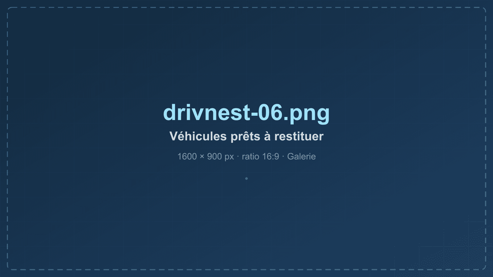 Véhicules contrôlés, prêts à être restitués